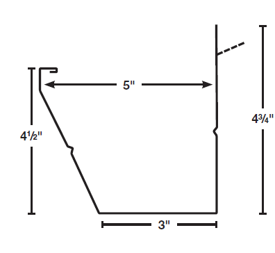 EM Fascia Gutter profile