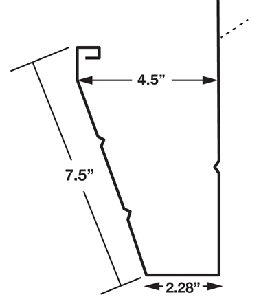 EM Fascia Gutter profile