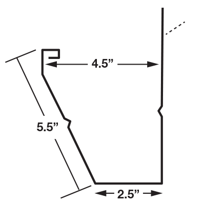 EM Fascia Gutter profile