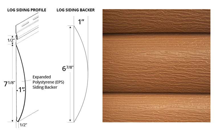 EM 8 Log Siding Profile
