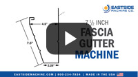 EM 7 1/2" Fascia Gutter Machine